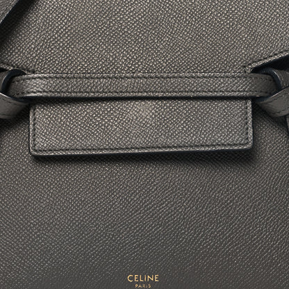 Celine Grained Calfskin Nano Belt Bag Grey 7 of 10