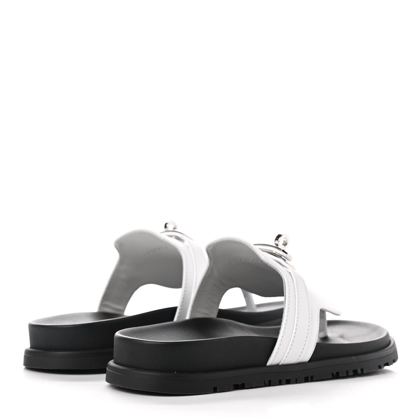 Calfskin Womens Empire Sandals 36 White