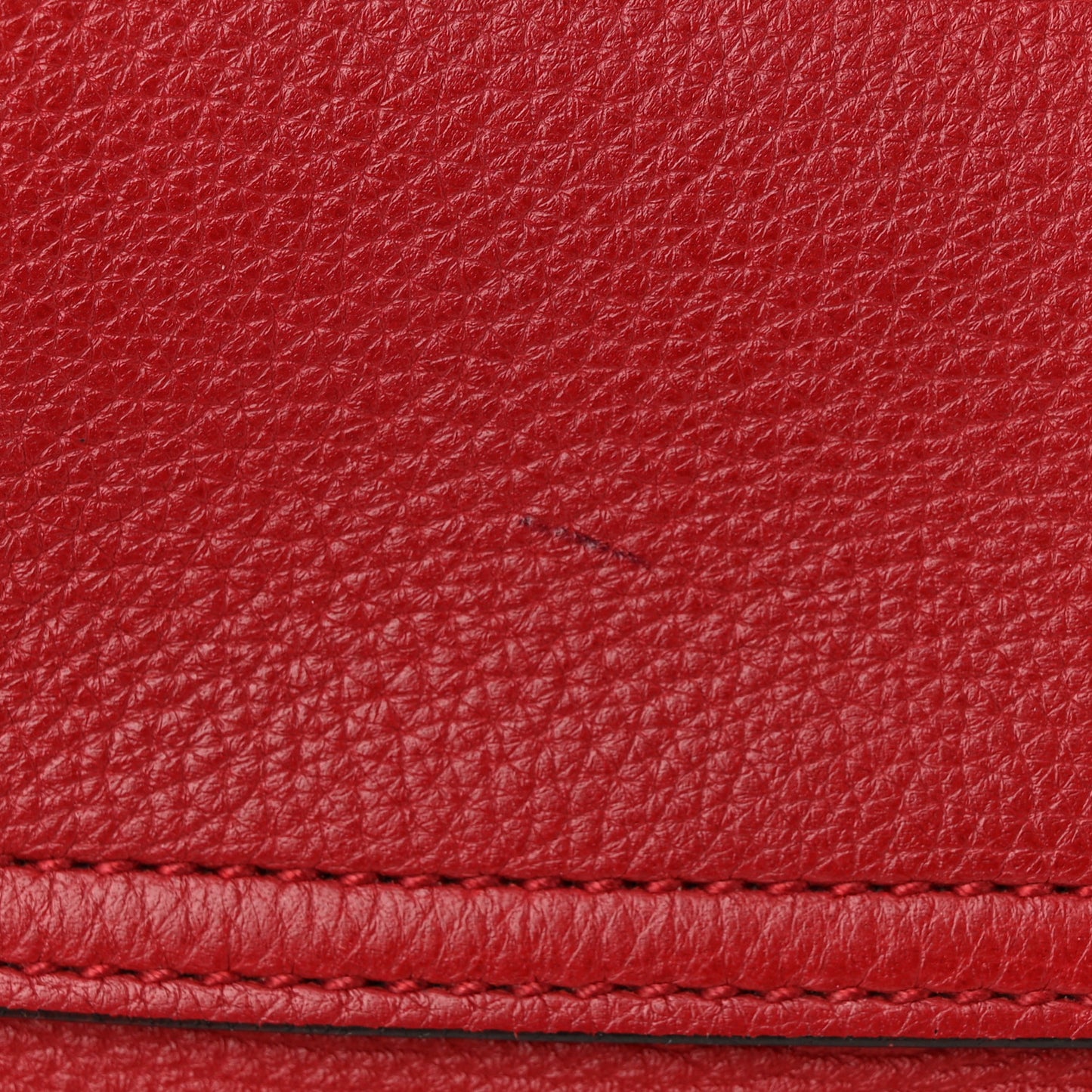 Cellarius Calfskin Feline GG Marmont Flap Shoulder Bag Vulcanic Red