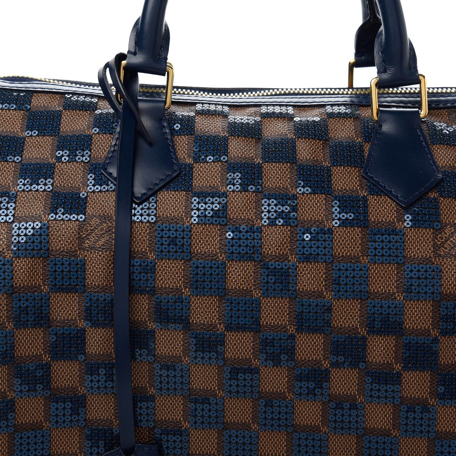Louis Vuitton Damier Paillettes Speedy 30 Blue 11 of 11