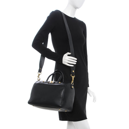 Versace Calfskin Signature Duffle Bag Nero Black 2 of 7