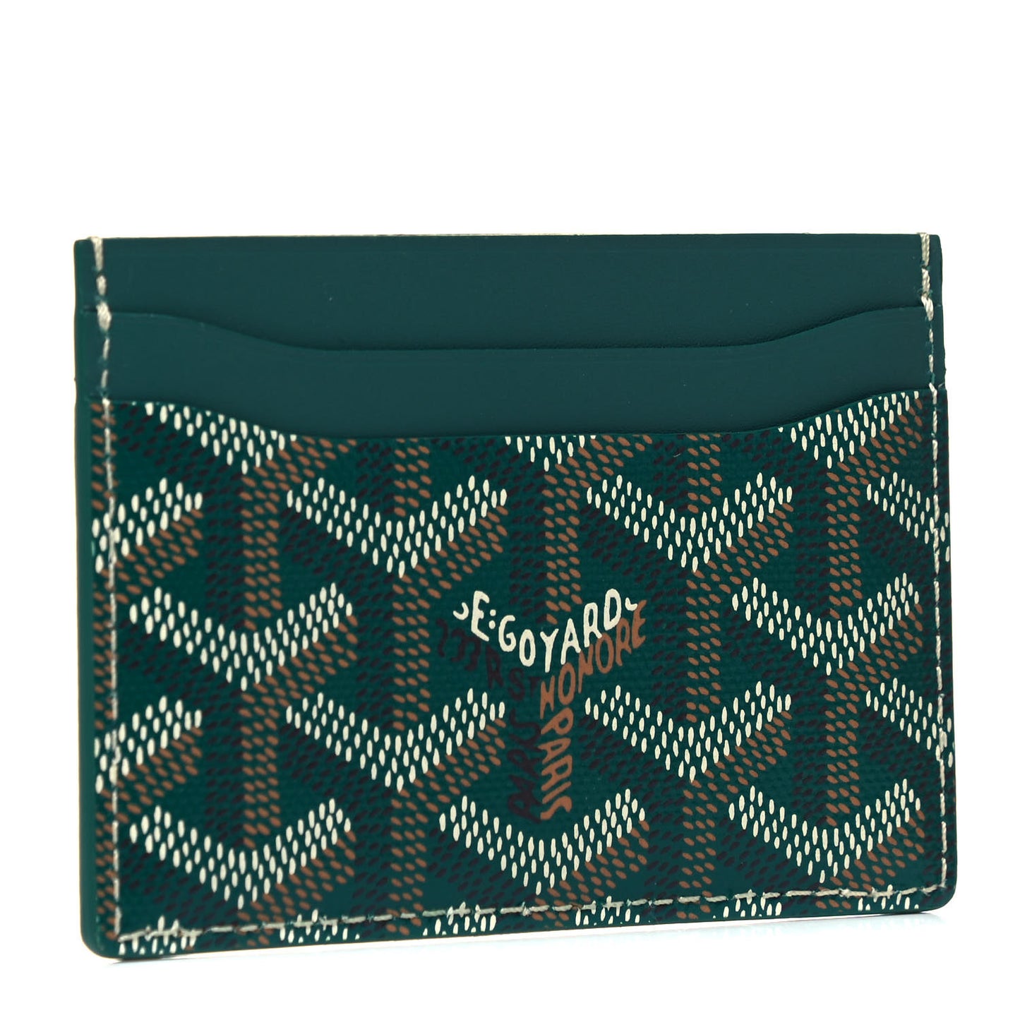 Goyardine Saint Sulpice Card Holder Green