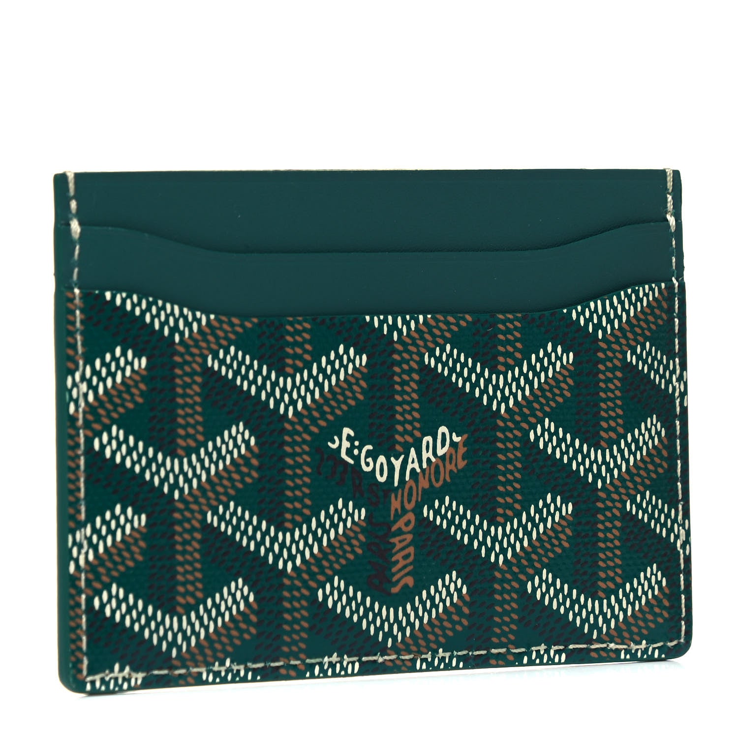 Goyard Goyardine Saint Sulpice Card Holder Green 3 of 7