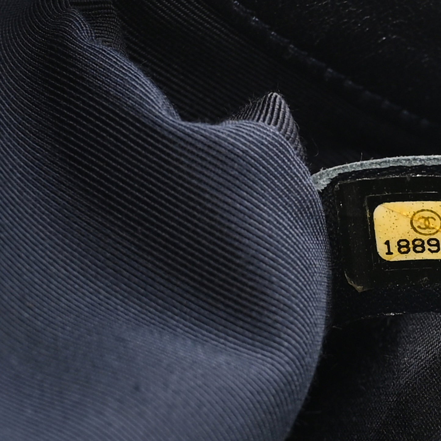Lambskin Embossed Medium Boy Cube Flap Navy
