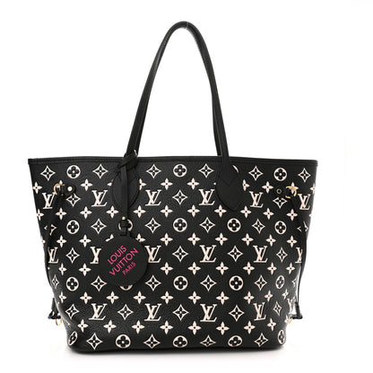 Louis Vuitton Empreinte Spring In The City Neverfull MM Black White Pink 3 of 11