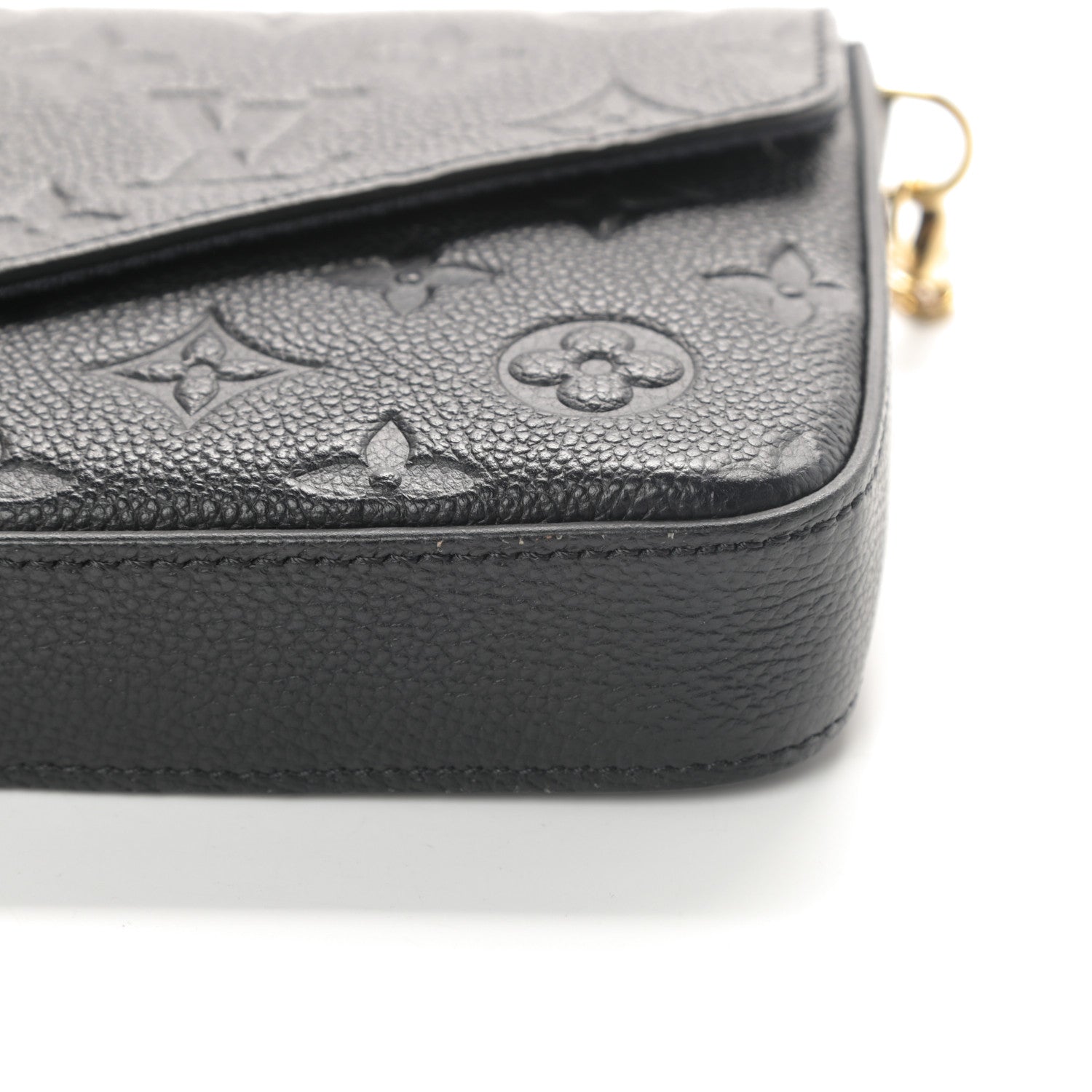 Louis Vuitton Empreinte Pochette Felicie Chain Wallet Black 15 of 16