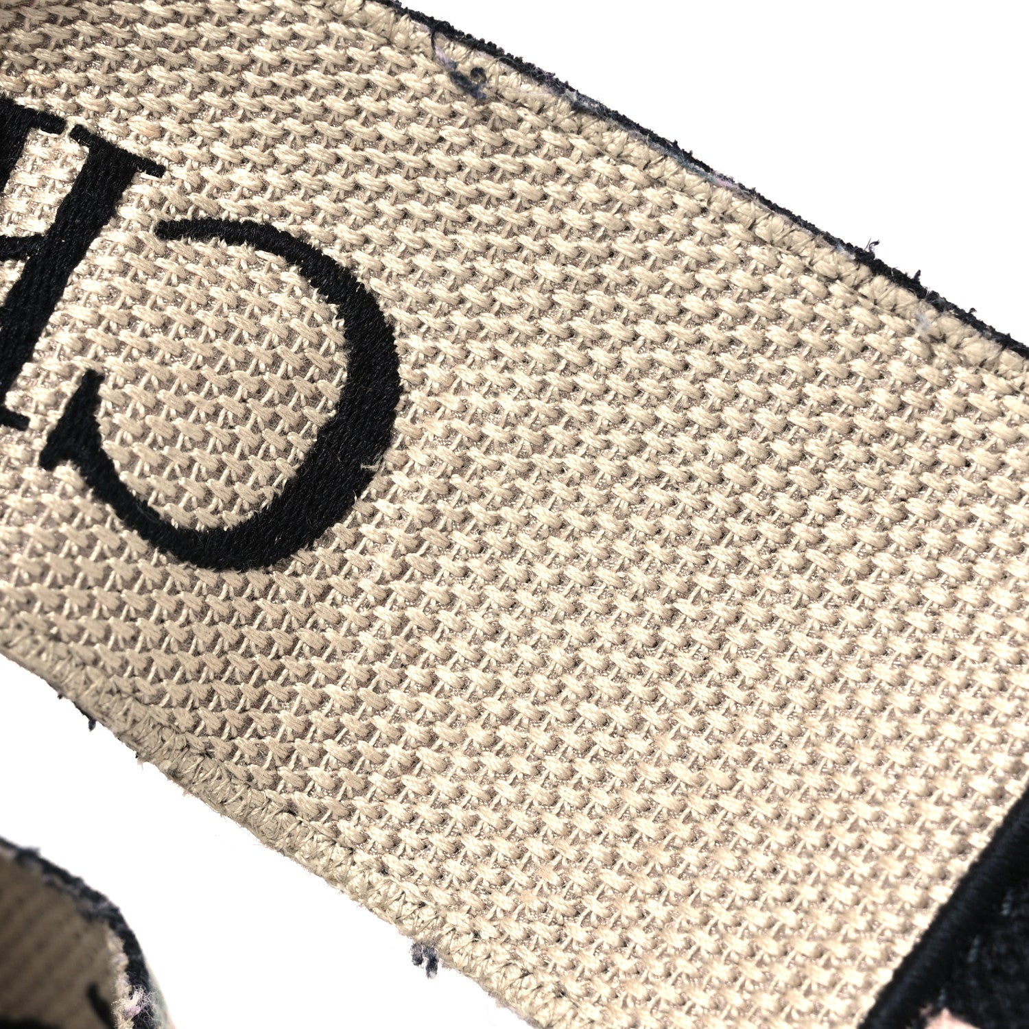 Christian Dior Canvas Embroidered Shoulder Strap Rose Multicolor 5 of 7