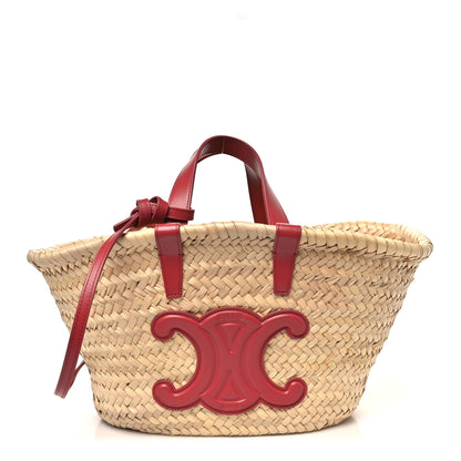 Celine Raffia Calfskin Triomphe Teen Panier Lipstick 1 of 9