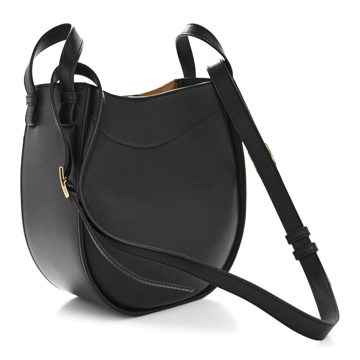 Loewe Calfskin Hammock Slice Bag Black 3 of 10