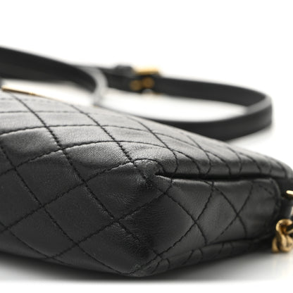 Saint Laurent Lambskin Quilted Gaby Zipped Pouch Black 9 of 10
