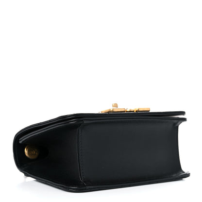 Chanel Calfskin Quilted Crystal Pearl Small Flap Bag Black 6 of 10