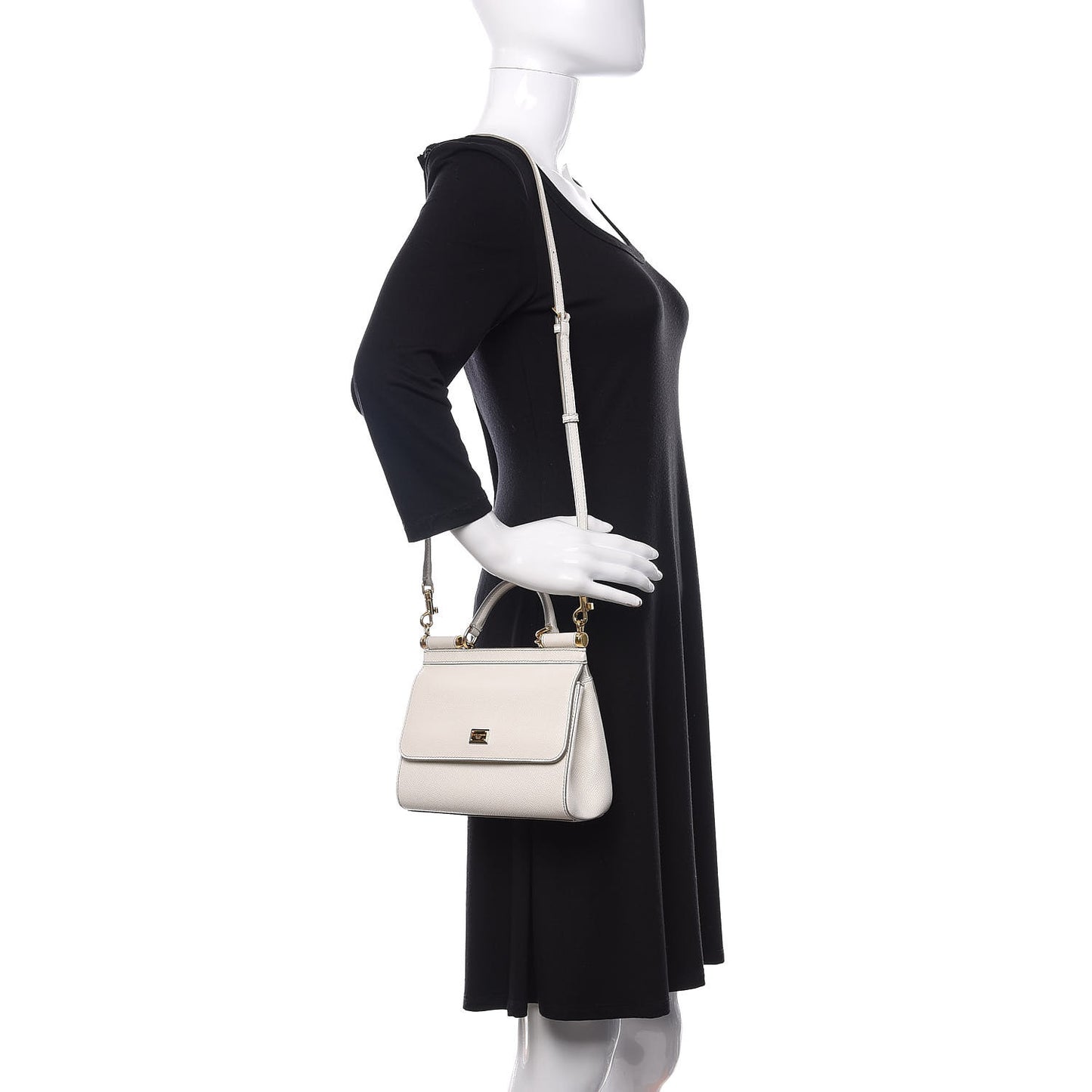 Dauphine Small Miss Sicily Satchel White