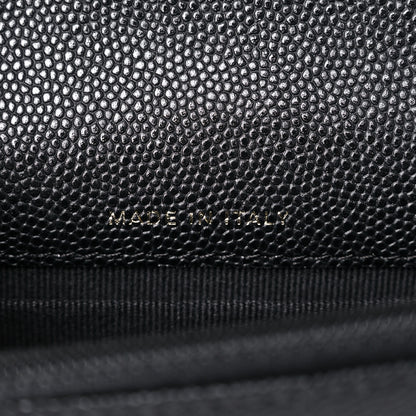 Chanel Caviar Quilted Pocket Twins Clutch With Chain Black 7 of 12