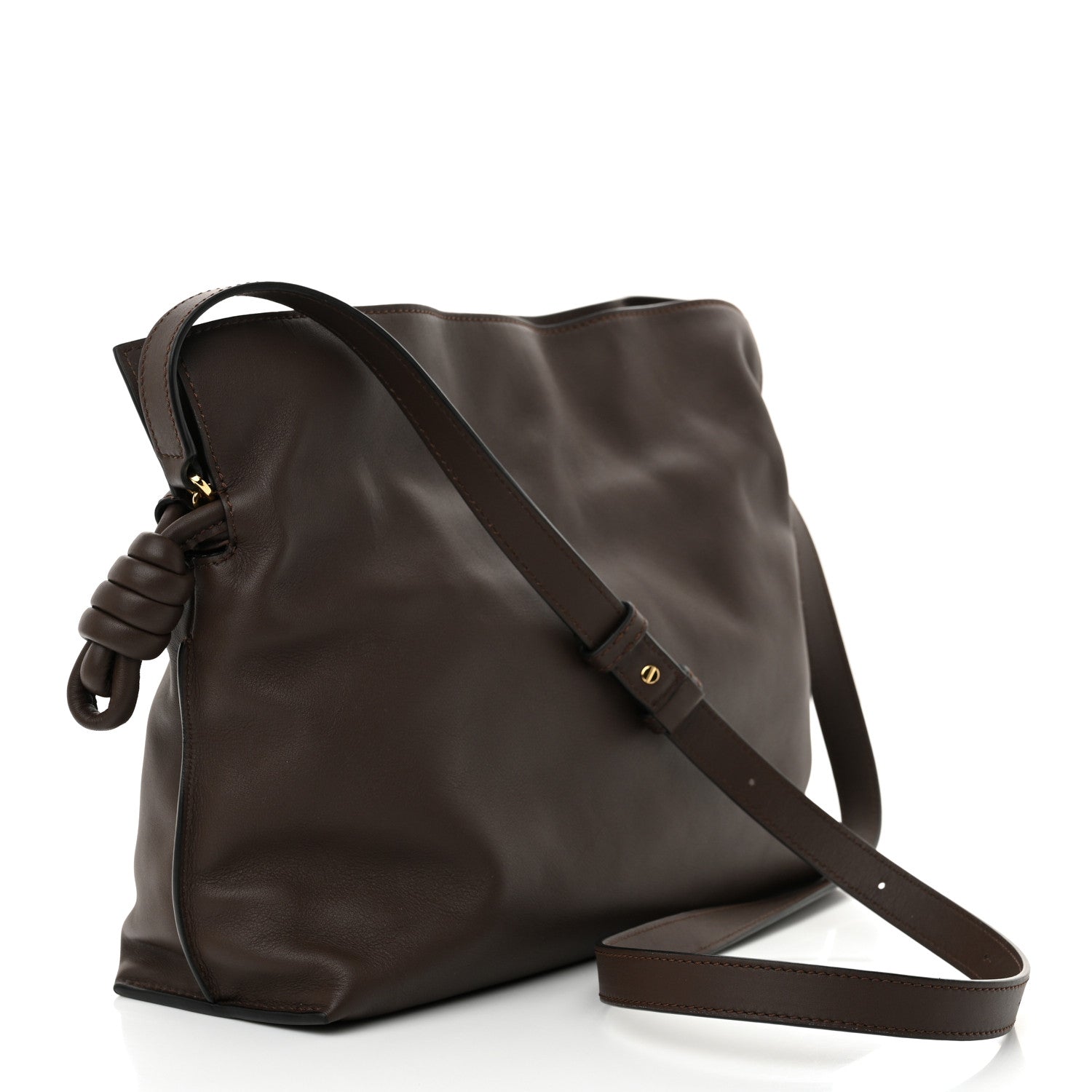 Loewe Nappa Medium Flamenco Knot Bag Chocolate 3 of 11