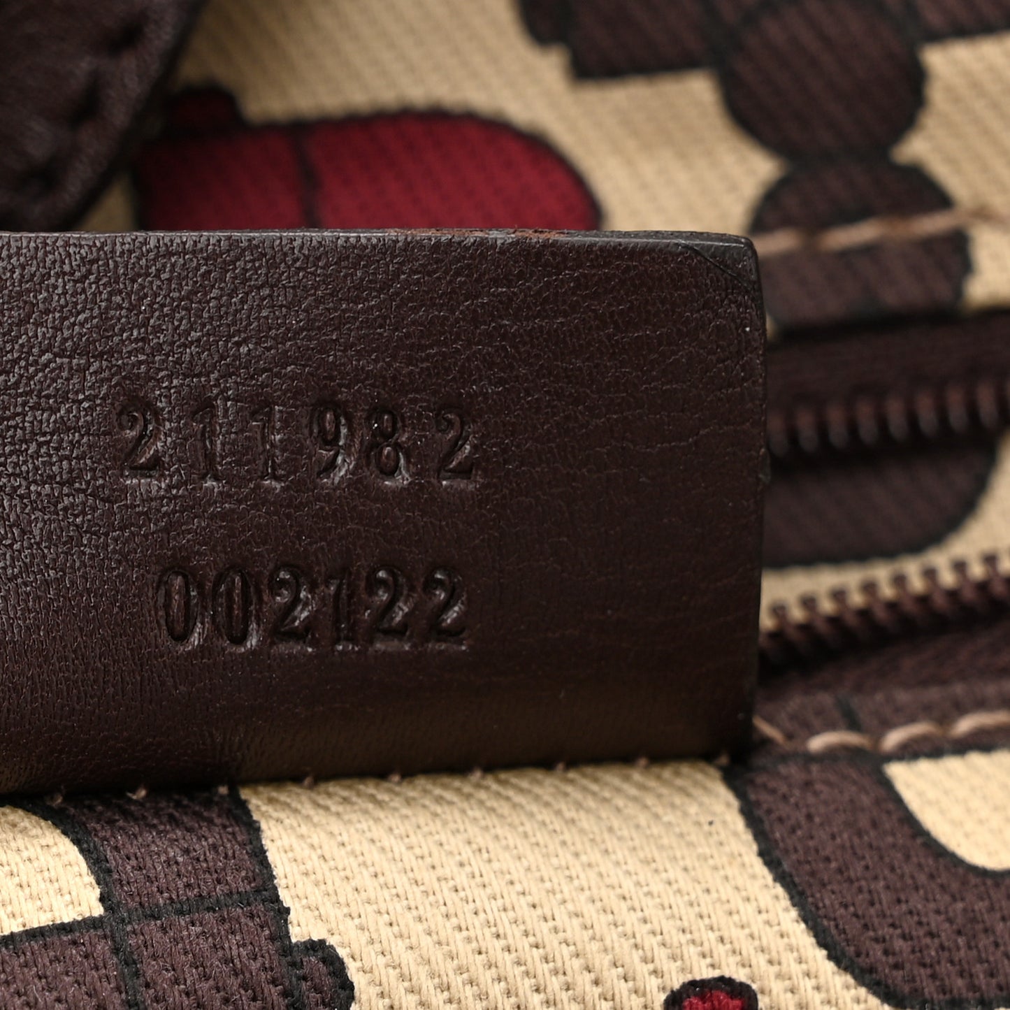 Guccissima Medium D Gold Tote  Dark Brown