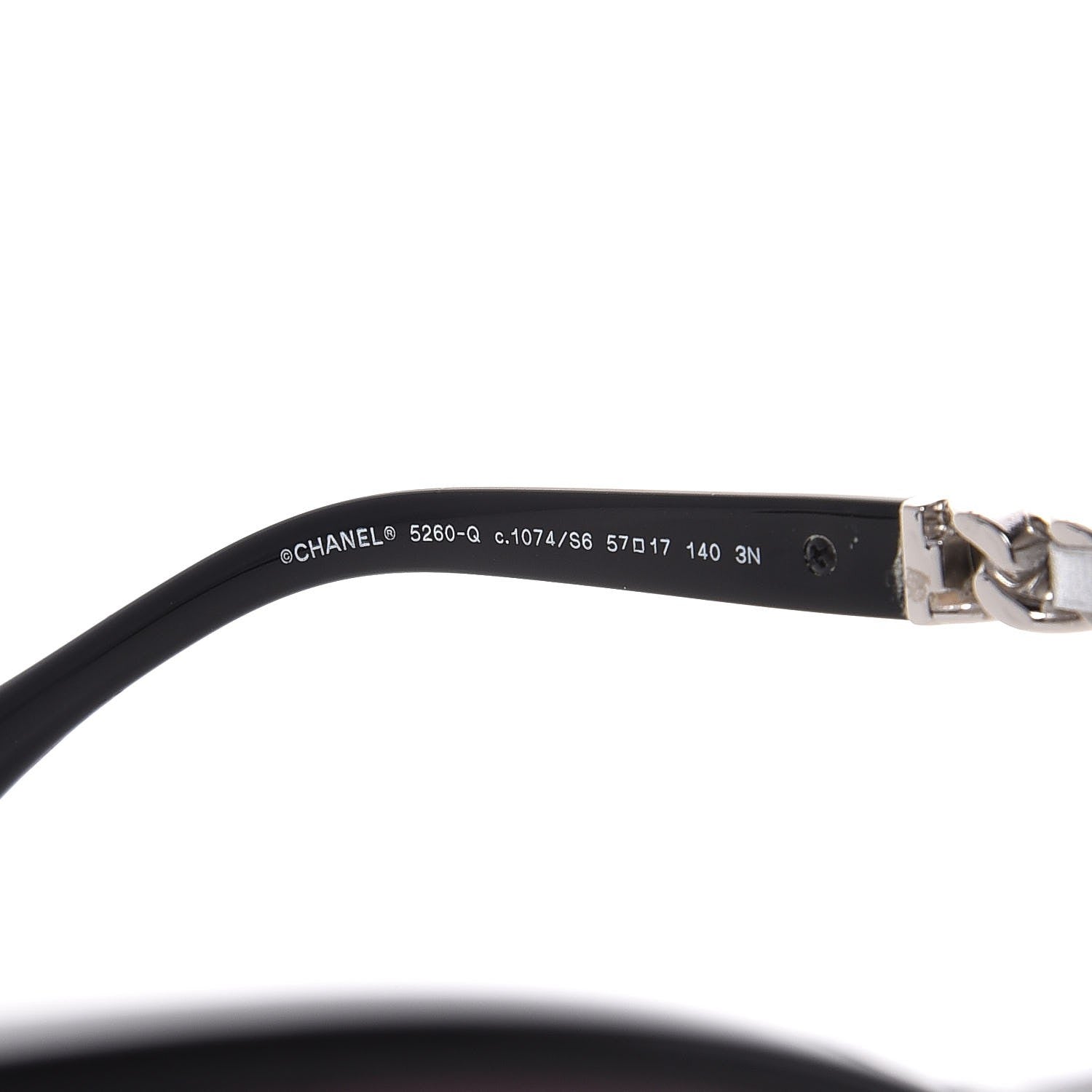 Chanel CC Chain Sunglasses 5260-Q Black 5 of 8