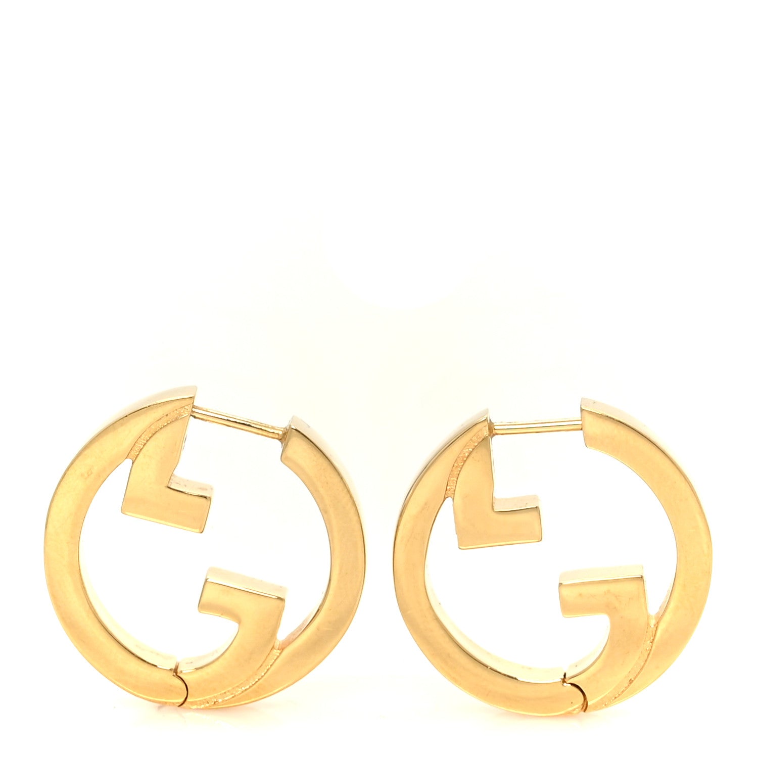 Gucci Metal Mini Blondie Hoop Earrings Gold 1 of 5