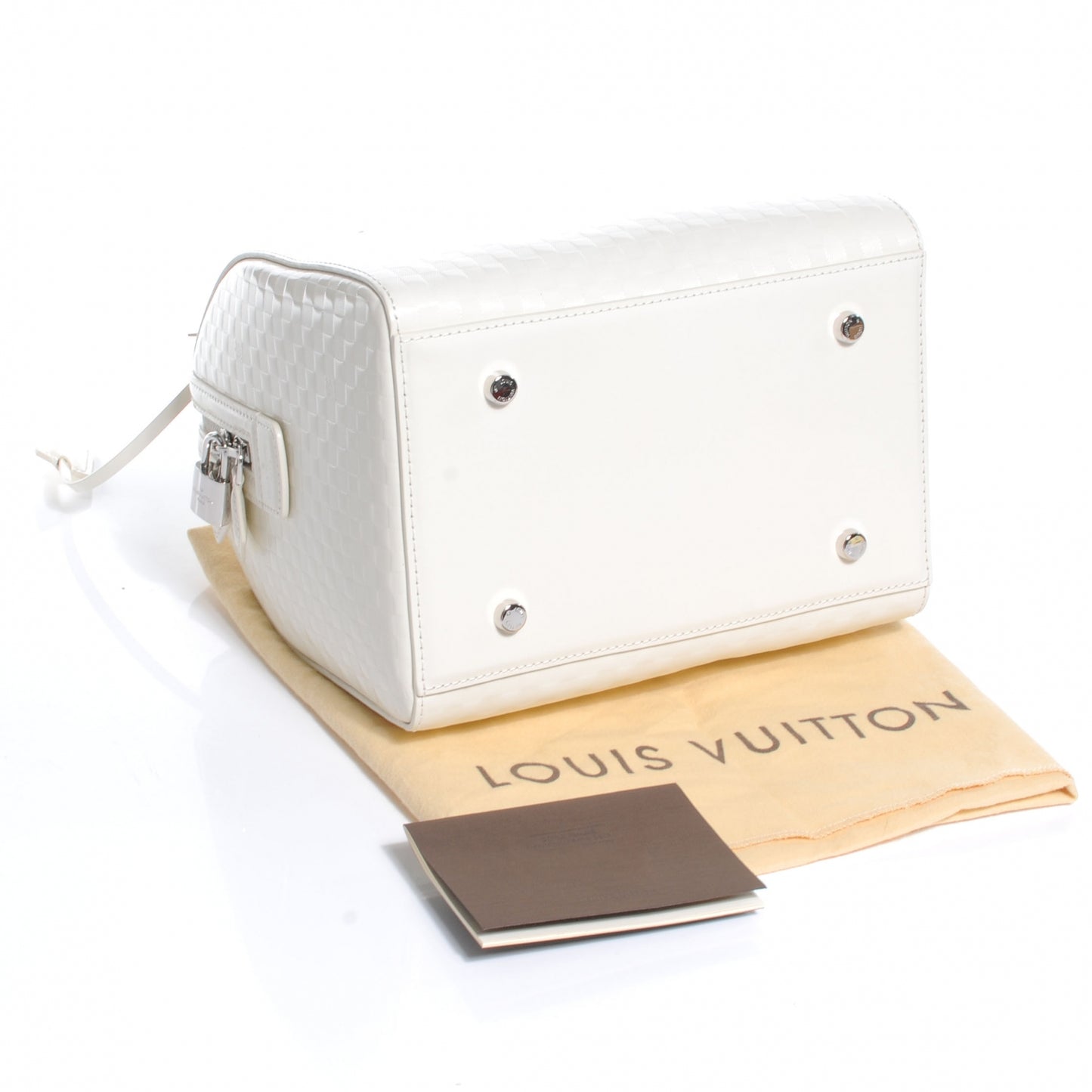 Damier Facette Speedy Cube MM Creme