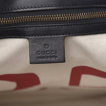Gucci GG Supreme Monogram L'Aveugle Par Amour Print Vertical Tote Black 7 of 11