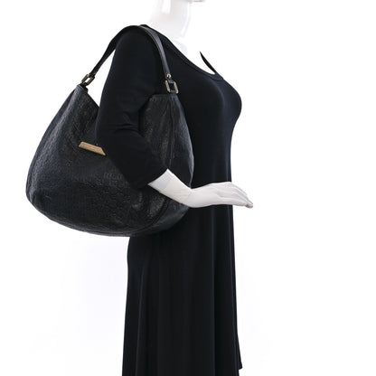 Gucci Guccissima Large New Ladies Web Hobo Black 2 of 15
