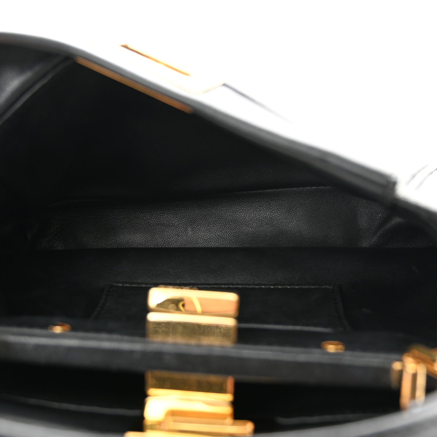 Fendi Nappa Mini Peekaboo Iconic Satchel Black 6 of 14