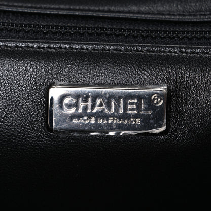 Chanel Wool Patchwork Medium Single Flap Pink Grey 6 of 10