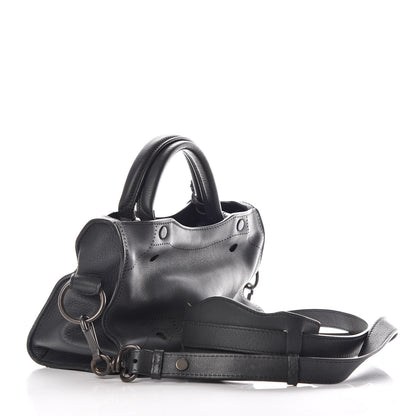 Balenciaga Veau Soyeux Perforated Blackout Hardware Mini City Gris Fossile 3 of 10