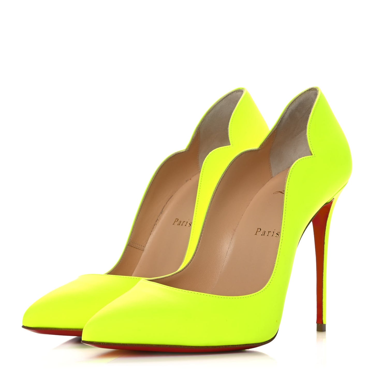 Calfskin Hot Chick 100 Pumps 40.5 Fluo