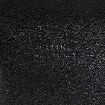 Celine Calfskin Pony Hair Flap Clutch Vermillion 6 of 8