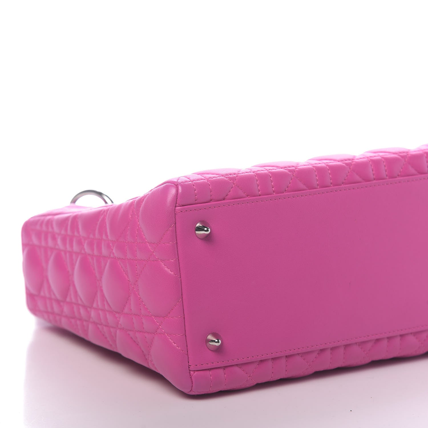 Christian Dior Lambskin Cannage Medium Lady Dior Pink 8 of 10