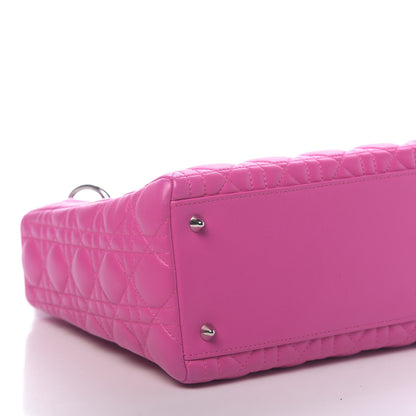 Christian Dior Lambskin Cannage Medium Lady Dior Pink 8 of 10