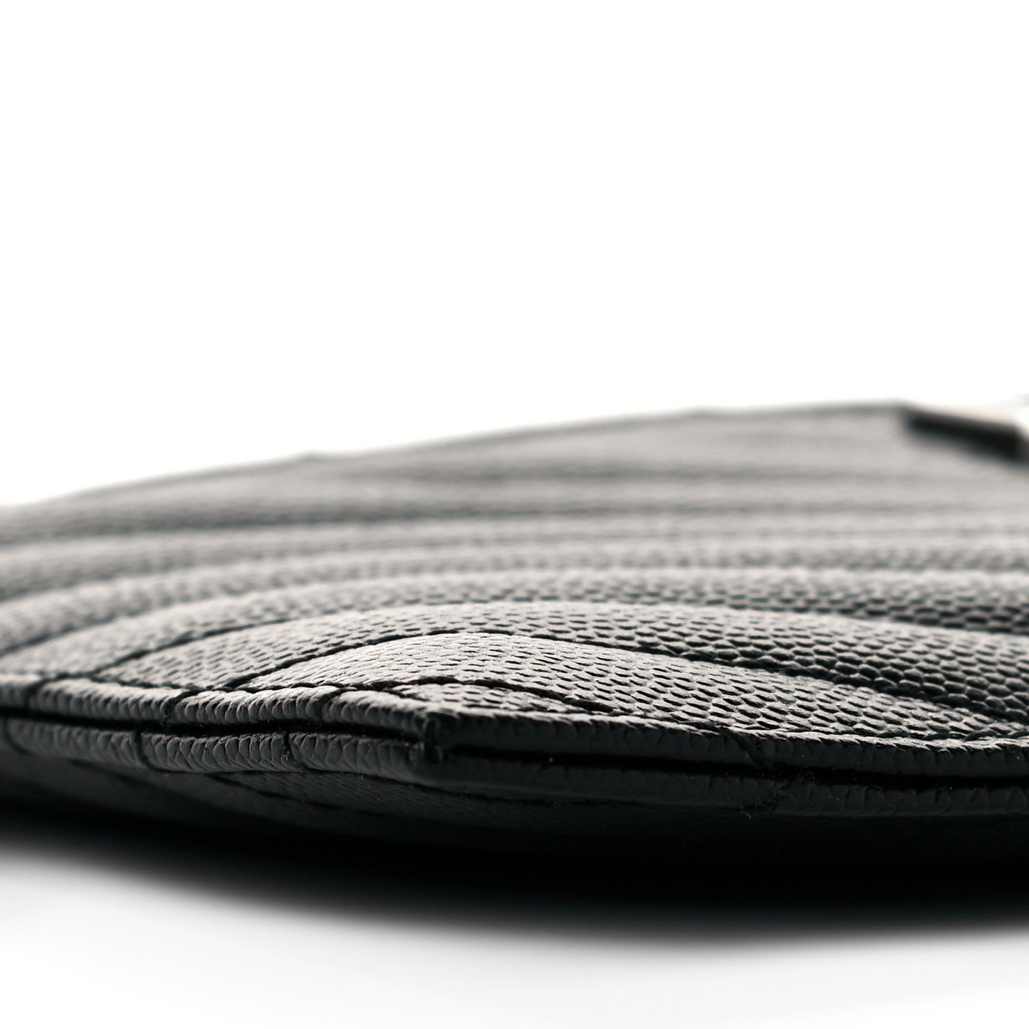 Grain De Poudre Chevron Monogram Bill Pouch Black