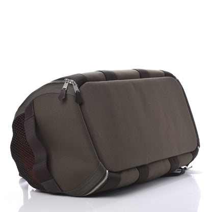 Hermes Fabric Carrying Dog Bag Kaki Feu 3 of 15
