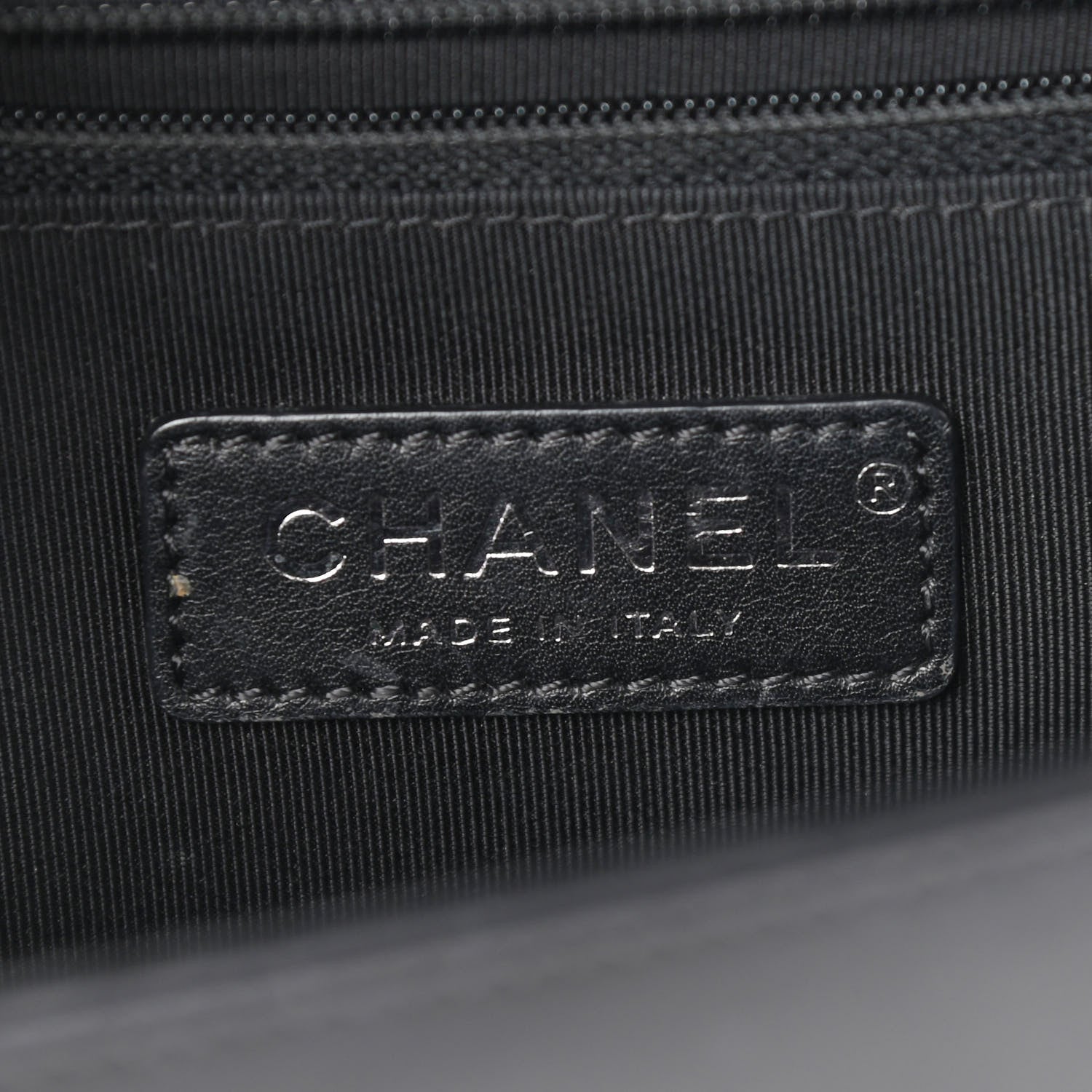 Chanel Calfskin Chevron Quilted Medium Boy Flap Black 6 of 19