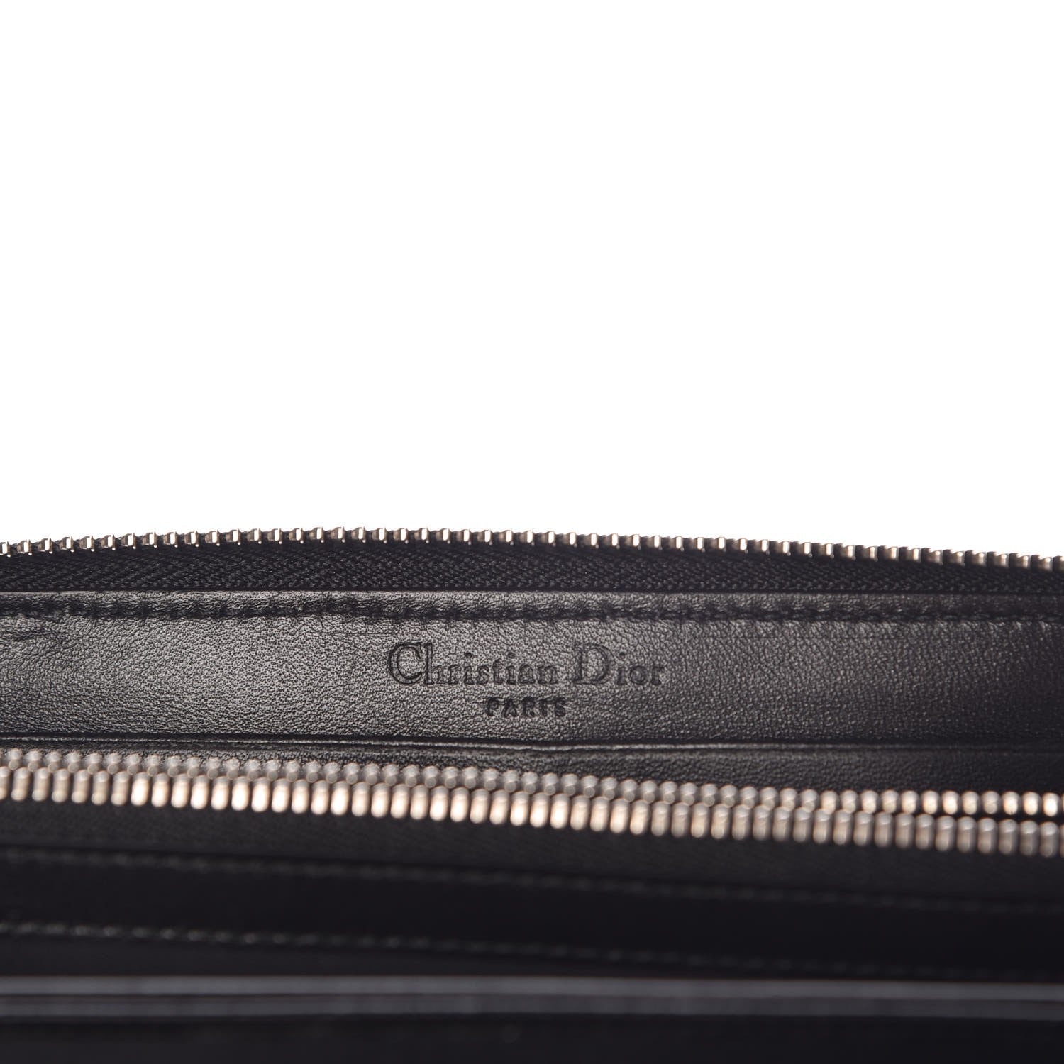 Christian Dior Lambskin Cannage Voyageur Wallet Black 11 of 18