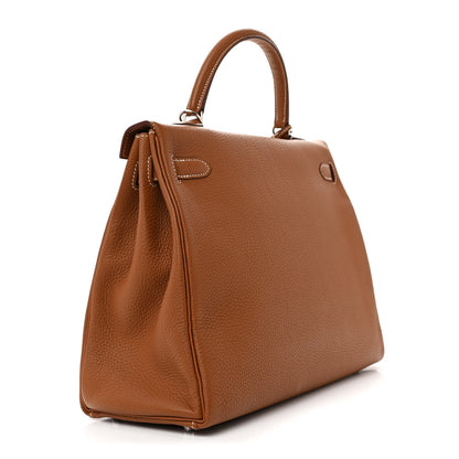 Hermes Togo Kelly Retourne 35 Gold 3 of 12