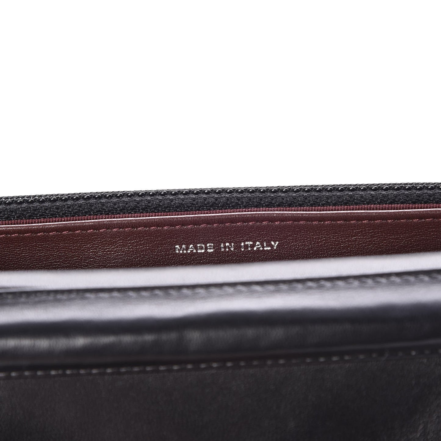Lambskin Quilted Wallet On Chain WOC Black