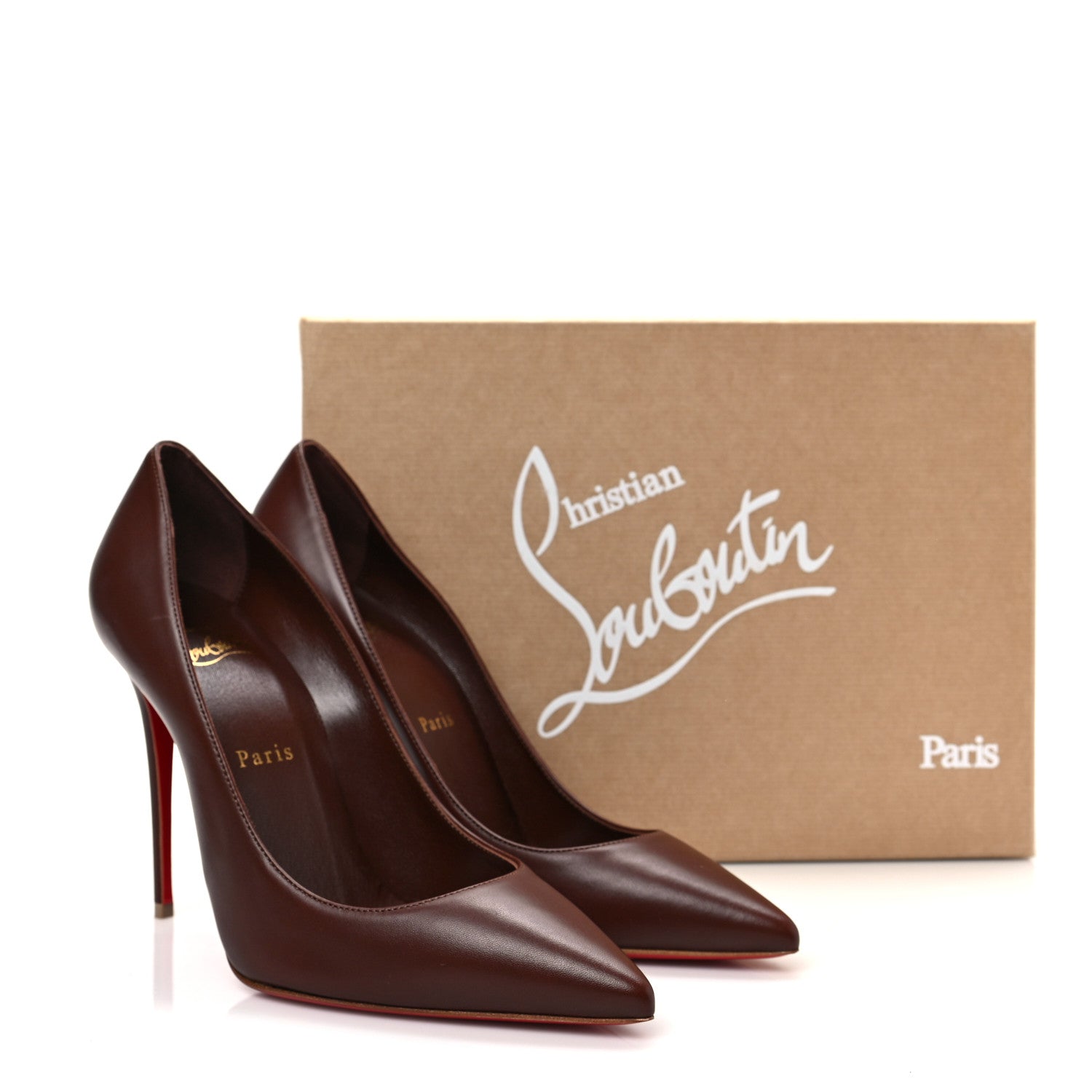 Christian Louboutin Nappa Kate 100 Pumps 38.5 Nude 7 8 of 8