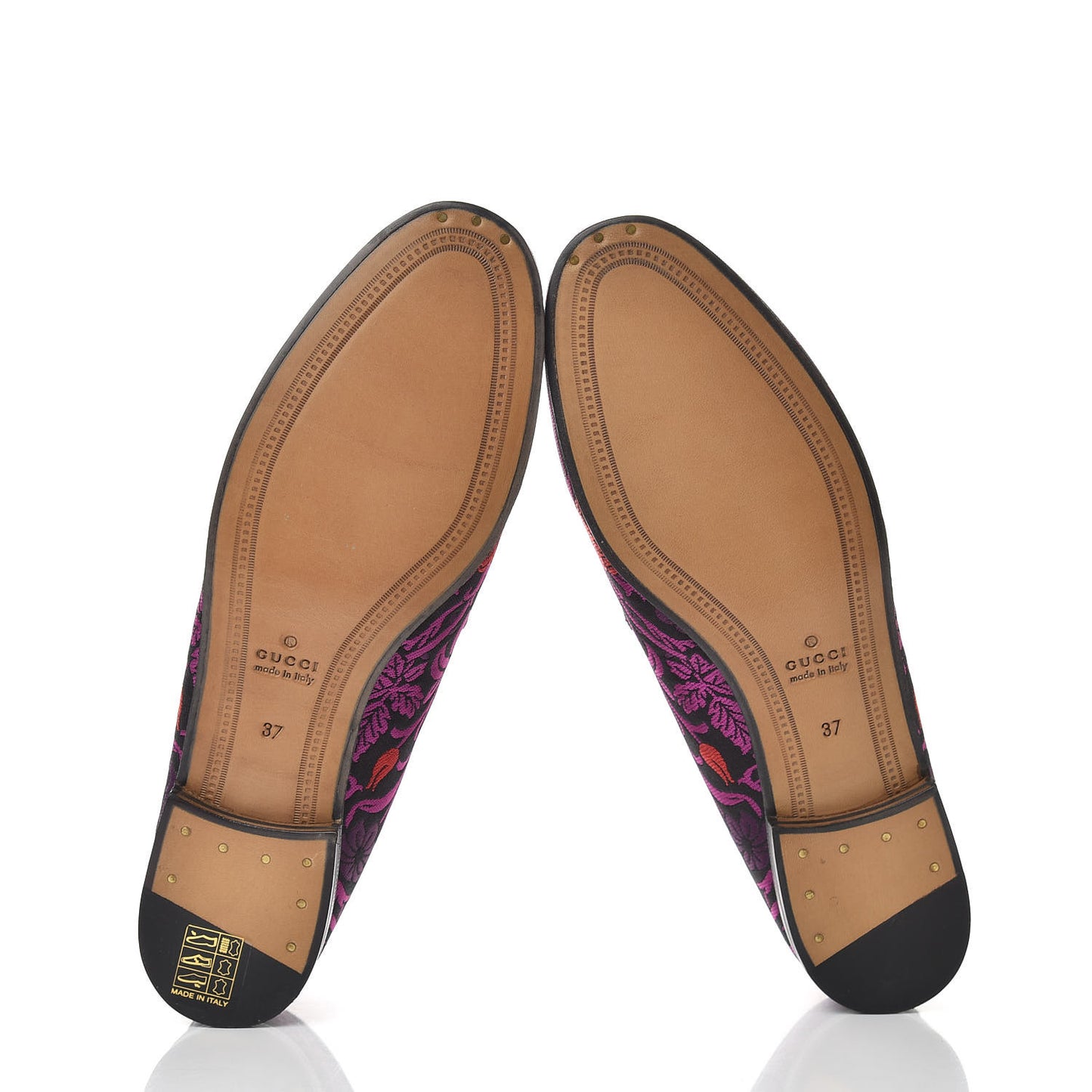 Jacquard Floral Womens Horsebit Jordaan Loafers 37 Black Begonia
