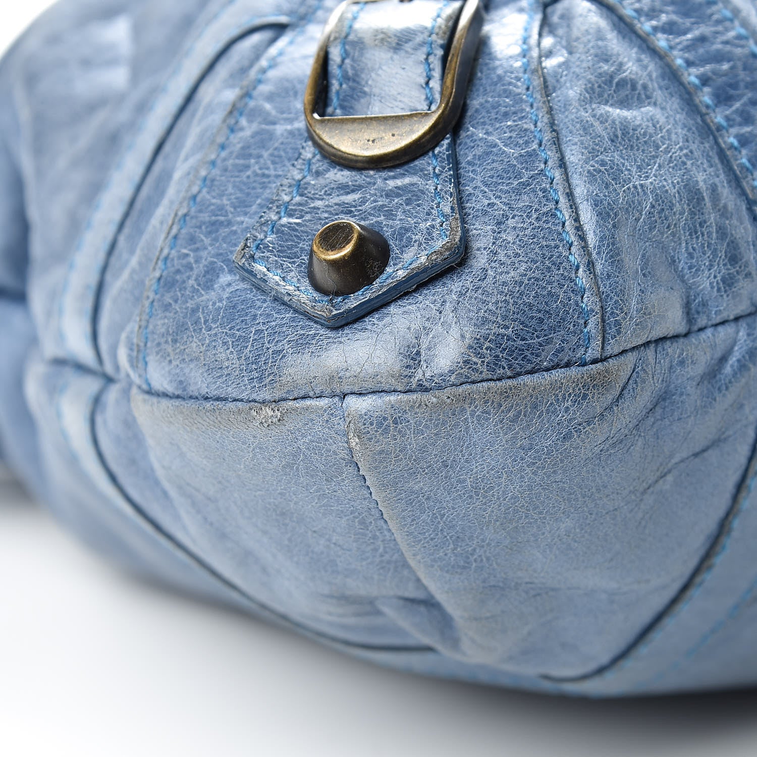 Balenciaga Chevre Classic Hardware Purse Bleu 9 of 24