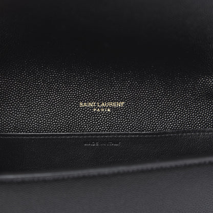 Saint Laurent Grain De Poudre Uptown Chain Wallet Black 8 of 11