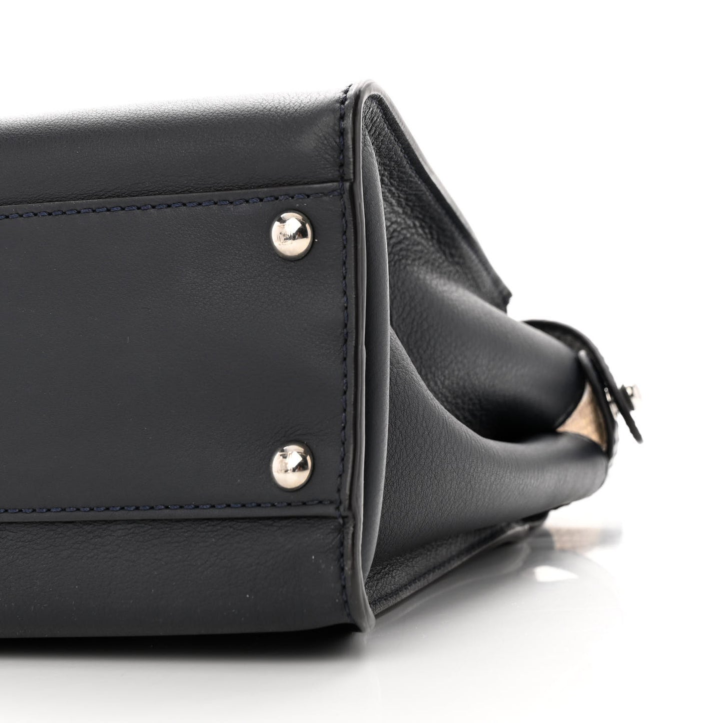Vitello Seta Snakeskin Shiny Nappa Monster Eyes Medium Peekaboo Iconic Satchel Blue Notte Roccia