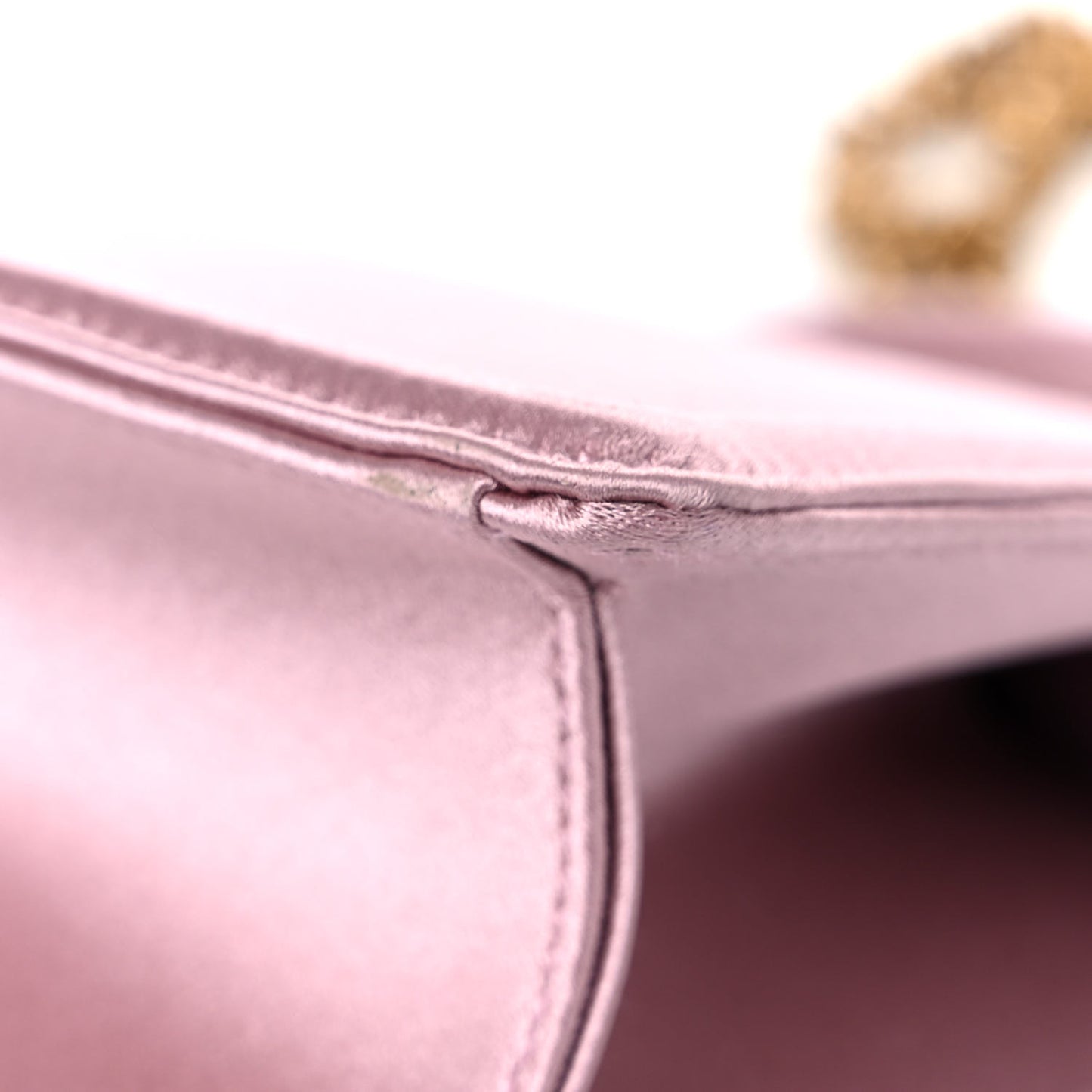 Silk Small Devotion Envelope Top Handle Bag Pink