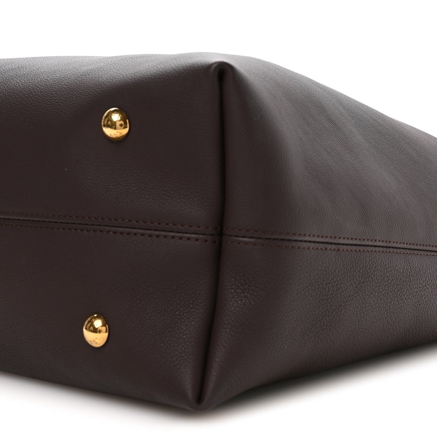 Grained Calfskin Low Key Hobo MM Chocolate