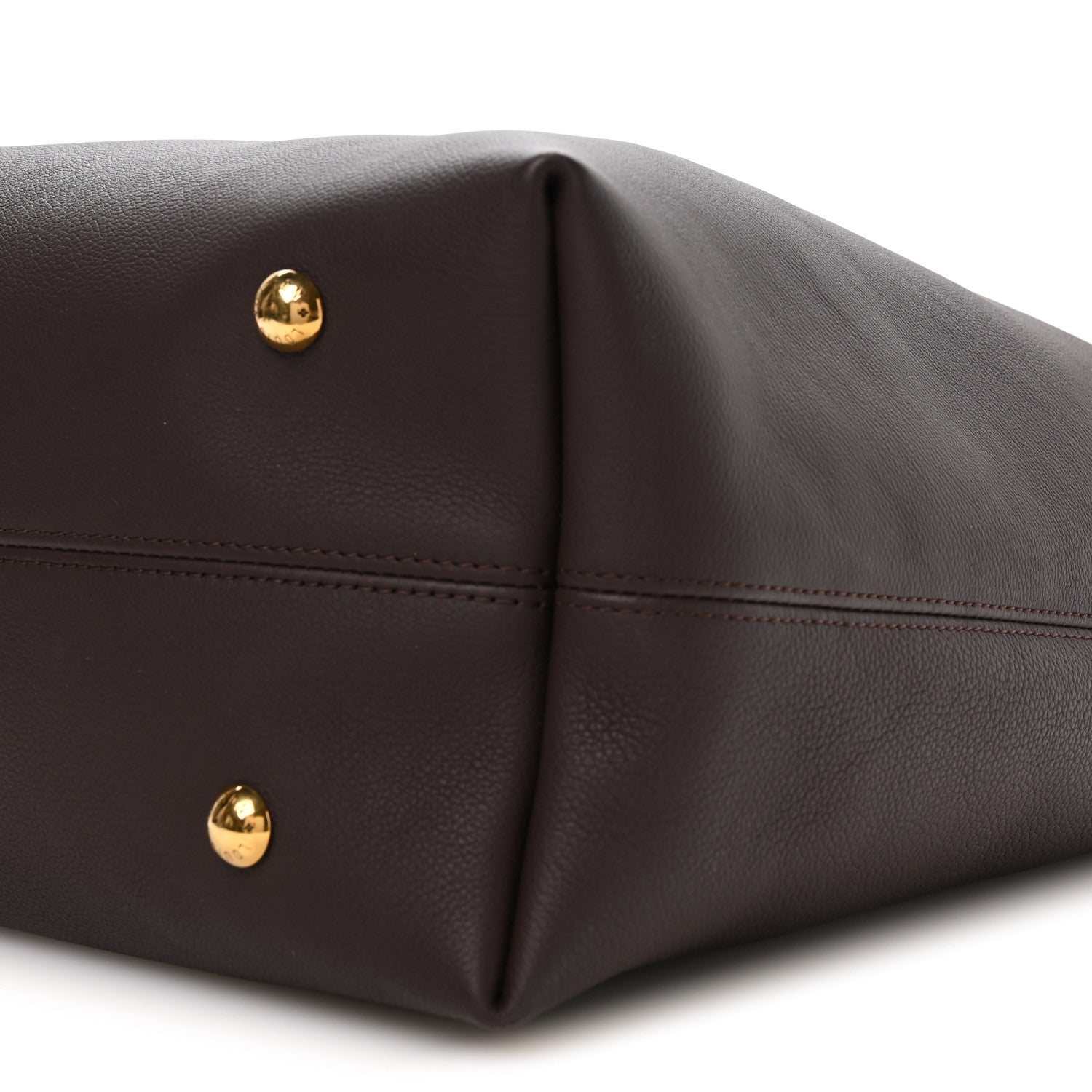Louis Vuitton Grained Calfskin Low Key Hobo MM Chocolate 9 of 10