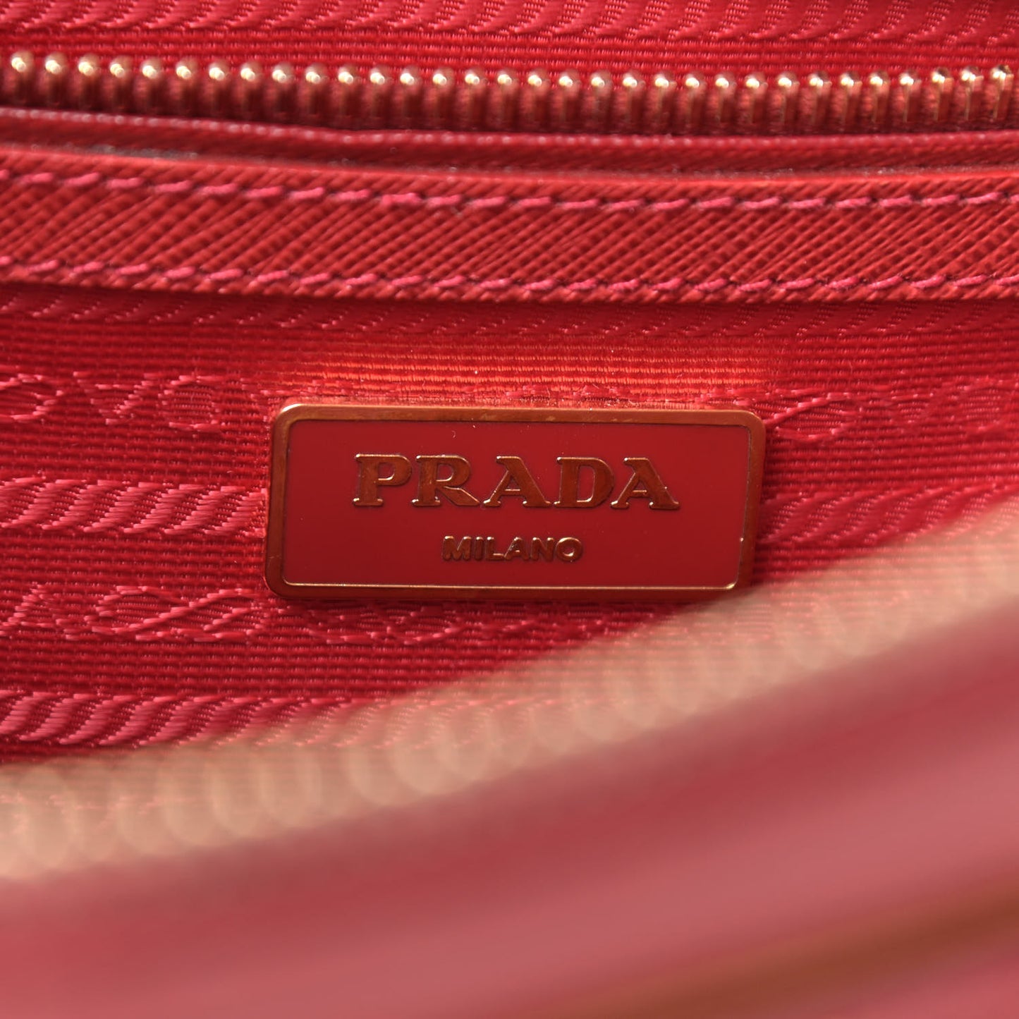 Saffiano Small Galleria Double Zip Tote Fuoco
