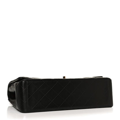 Chanel Lambskin Quilted Maxi Double Flap Black 4 of 11