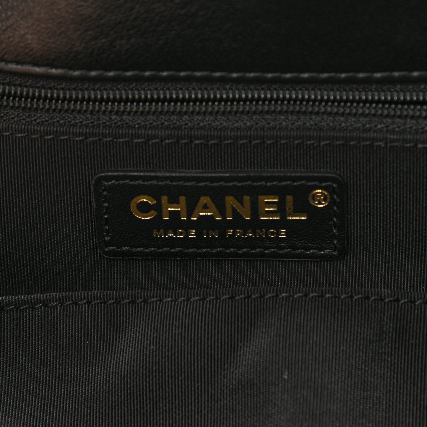 Shearling Sequin Tweed Shopper Tote Black