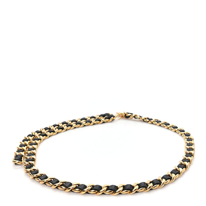 Chanel Lambskin Chain CC Medallion Belt Black Gold 2 of 3