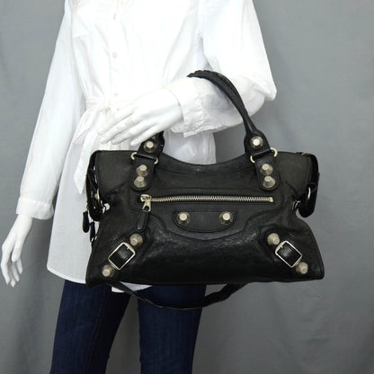 Balenciaga Agneau Giant 21 Silver Hardware City Black 2 of 10